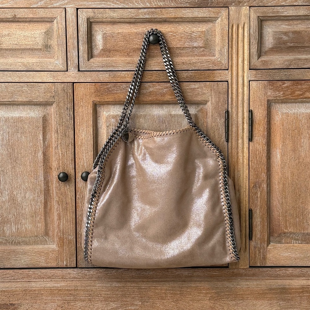 Stella McCartney Shaggy Deer Small Tote in Redwood